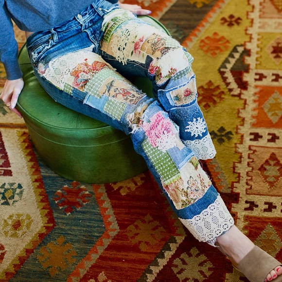 Upcycled 7 For All Mankind | Patched | - Picture 1 of 4